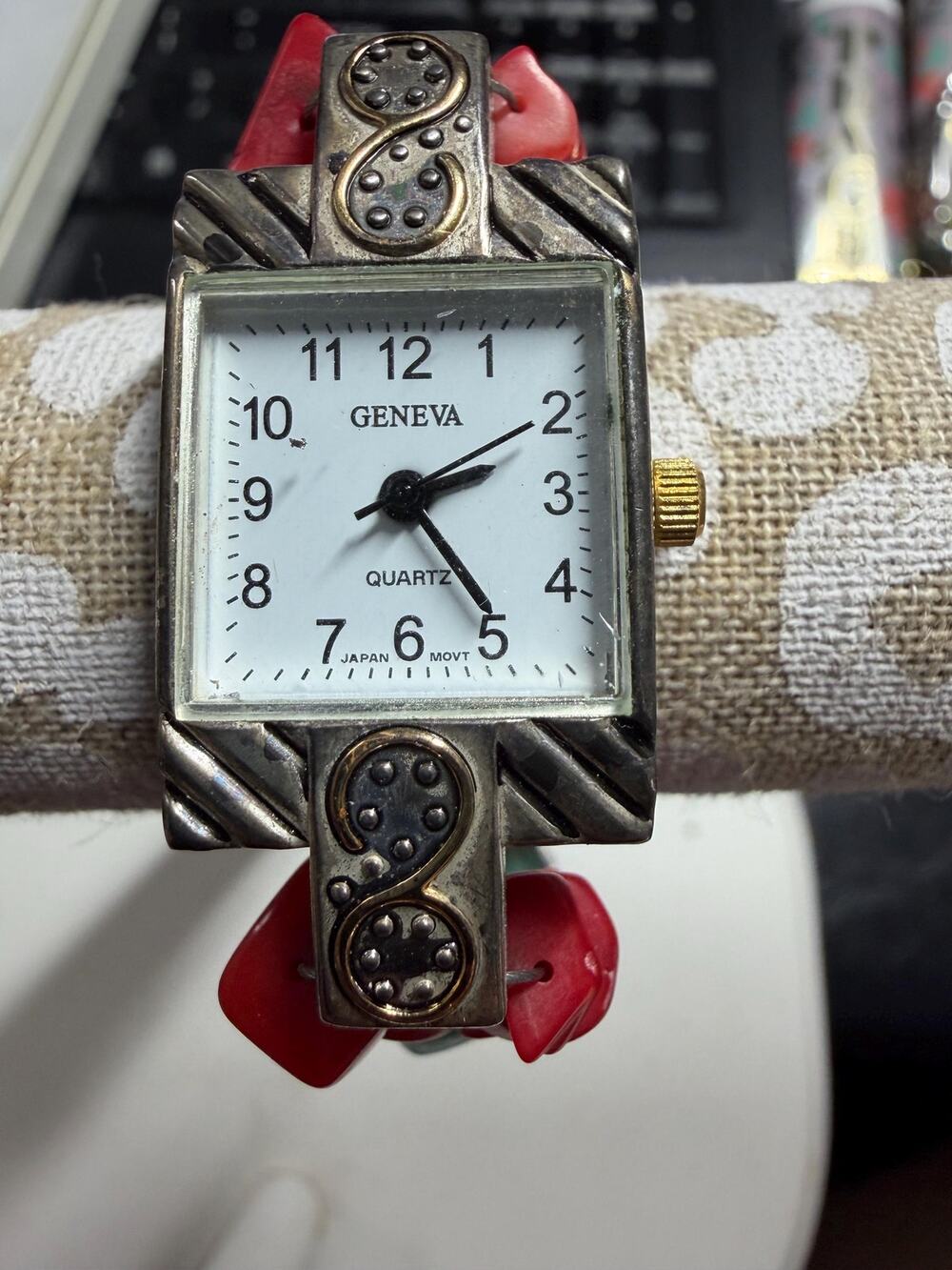 Geneva Gemstone Beaded Watch